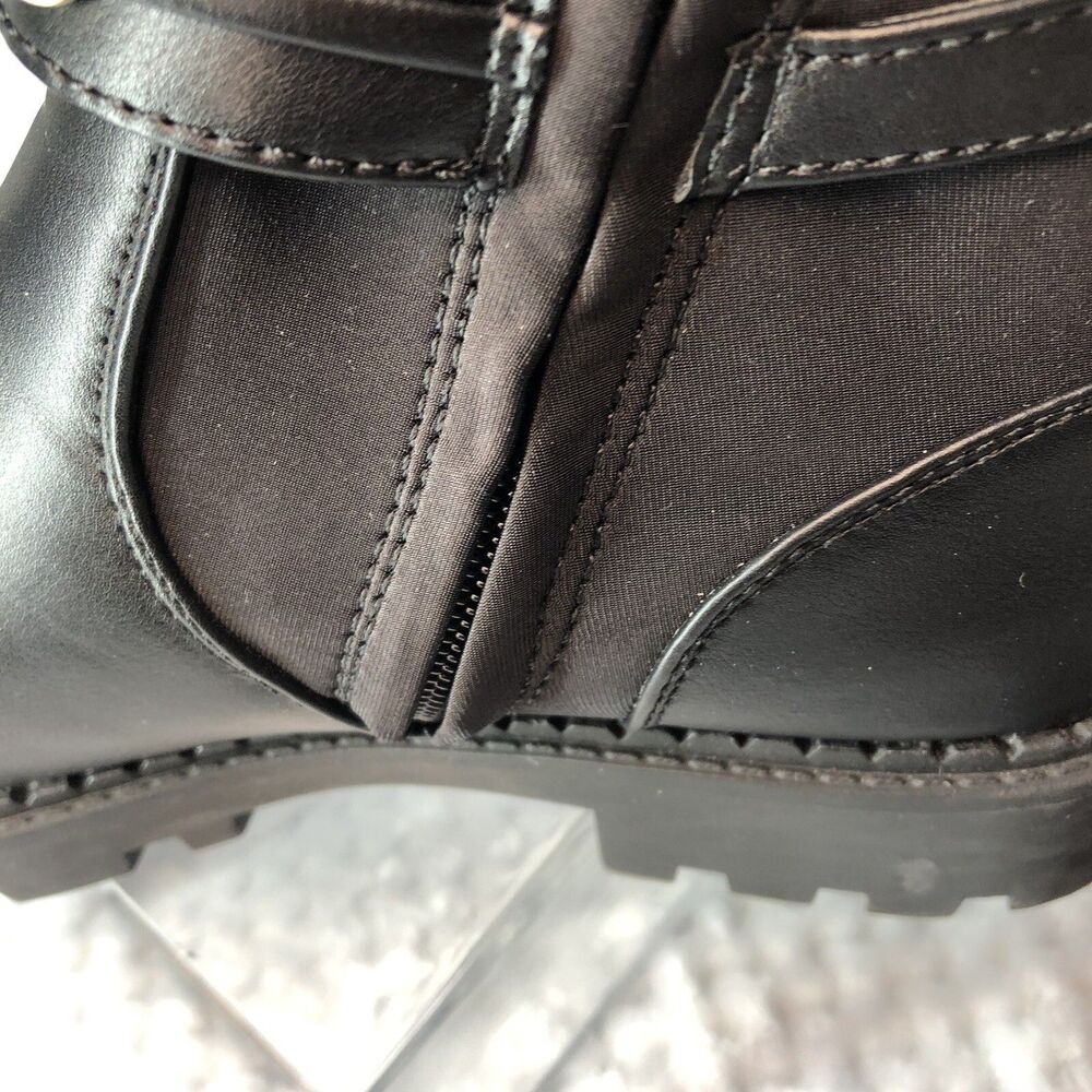 Jones New York Womens Sz 7 Black Ollee Chain Link Ankle Boot Bootie Black - Picture 12 of 14